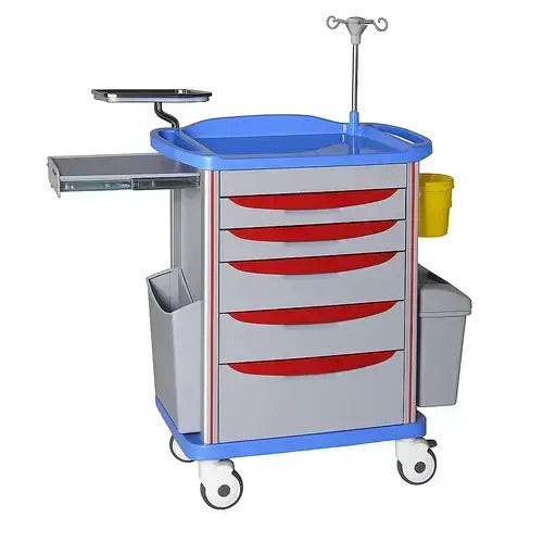 kaarya Abs Emergency Crash Cart Trolley Delux
