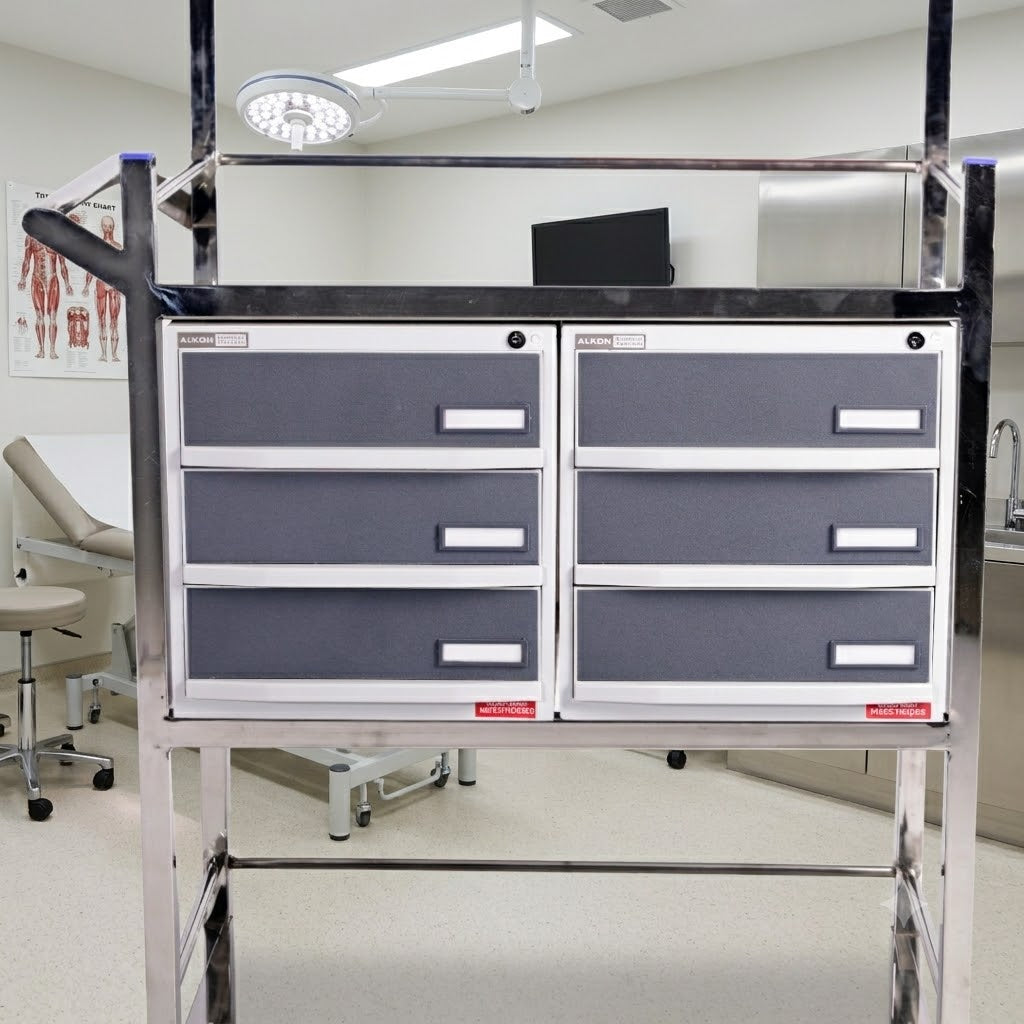kaarya Crash Cart Trolley – Stainless Steel