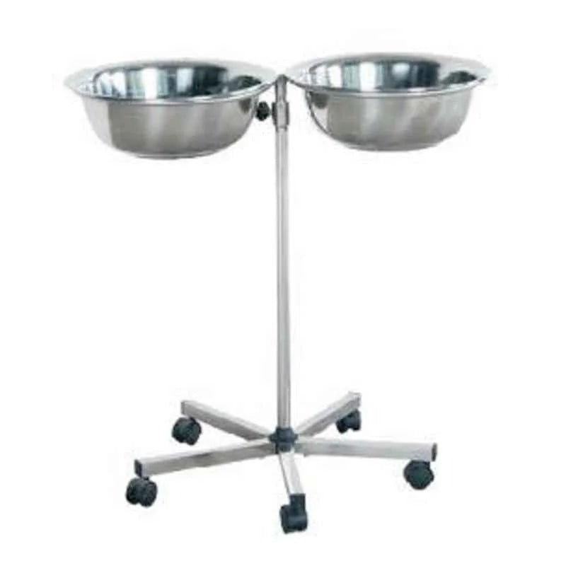 Kaarya SS Double Hand Wash Basin Stand for Clinic and Hospital