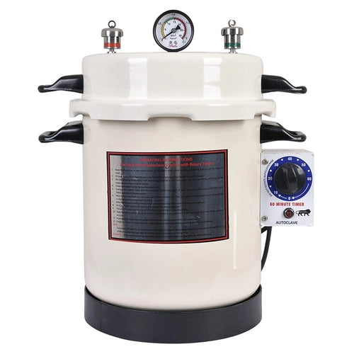 kaarya Dental Autoclave 10L Cooker Type with Timer Powder Coated 9 x 11 Inch