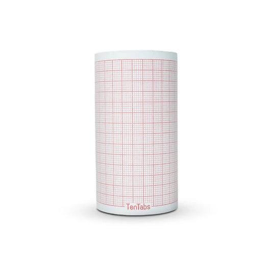 kaarya 3 Channel ECG Paper Roll (Size: 80mm X 20mtr) | 300G Thermal ECG Graph Paper Roll | Suitable for Contec CMS 300G / Bionet 3 Channel ECG Machine/Mortara ELI 230