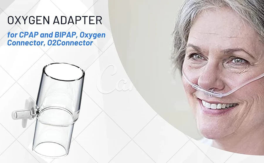 Oxygen Enrichment Adapter for CPAP and BiPAP machines