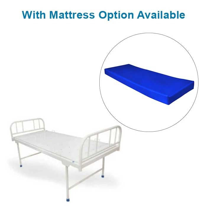 kaarya Plain Patient Hospital Bed MS Pipe Frame