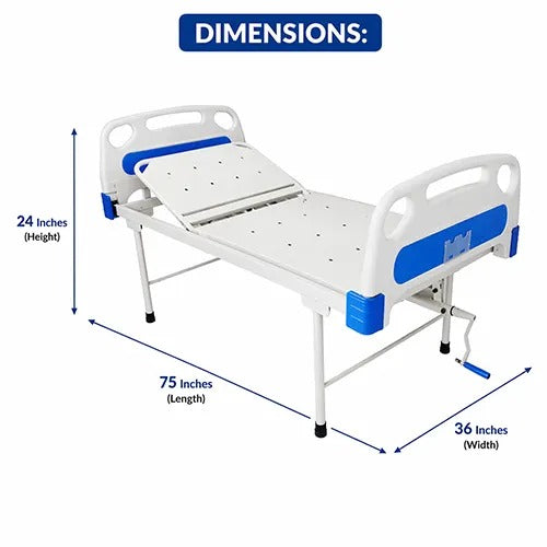 kaarya Semi Fowler Hospital Bed with ABS Panel & Backrest