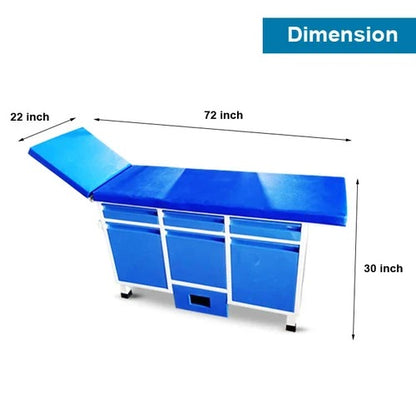 kaarya Examination Couch Drawer Cabinet with Footstep
