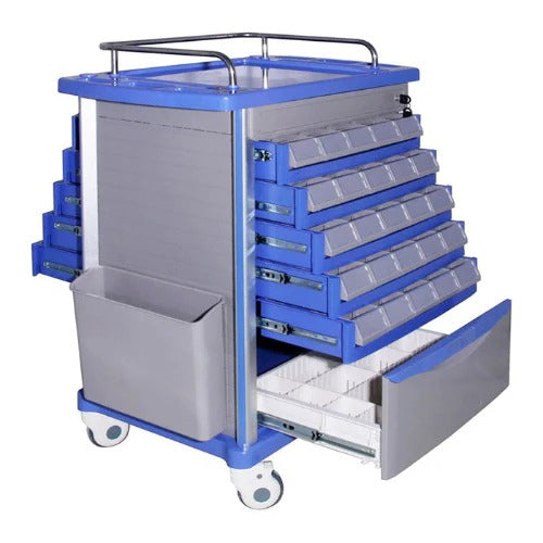 kaarya Medicine Trolley ABS Double Sided