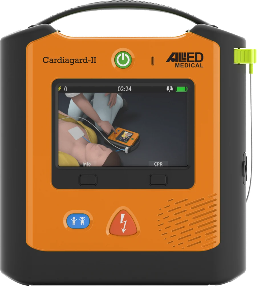 Allied Semi?Automatic Defibrillator with 5" LCD Screen - Cardiagard II