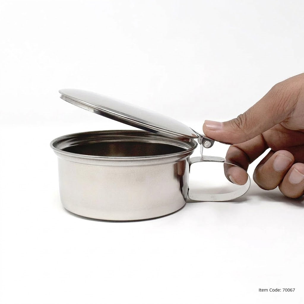 kaarya Sputum Mug with Cover (Stainless Steel)