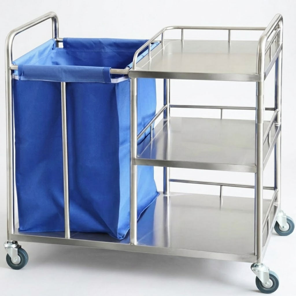 kaarya Linen Trolley With 3 Shelf