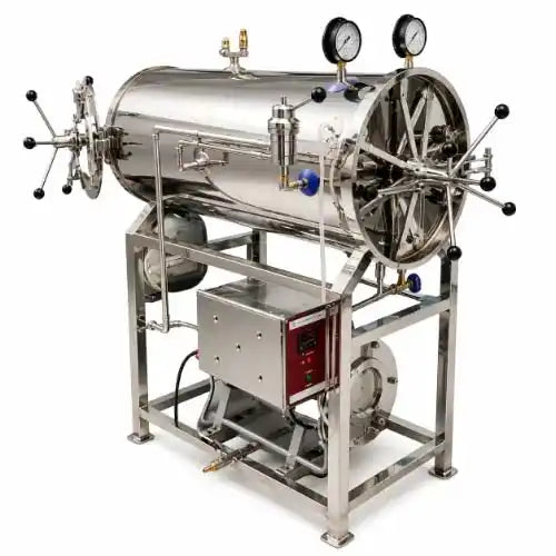 kaarya Autoclave Automatic PLC Horizontal Cylindrical High Pressure High Speed Steam Sterilizer SS 304 Delux, Automatic