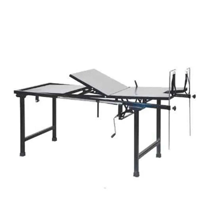 kaarya Labour Table Mechanical SS Top with Mattress