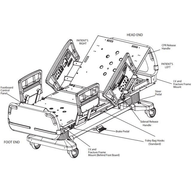 kaarya Stryker Secure II Hospital Bed